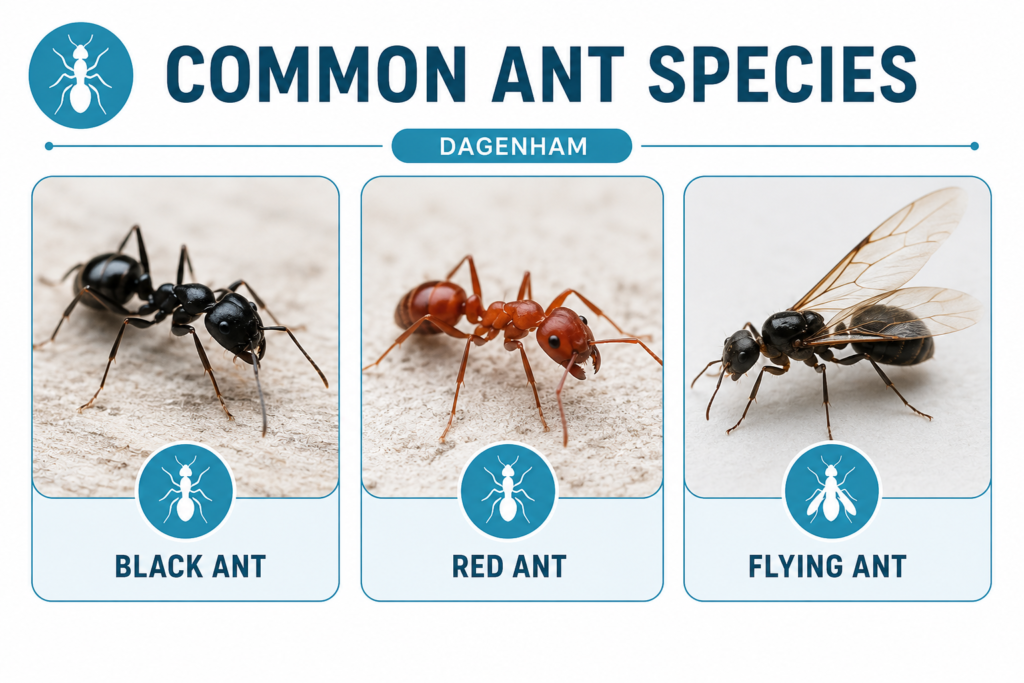 common ant species: Ant Pest Control in Dagenham by rat trap experts 