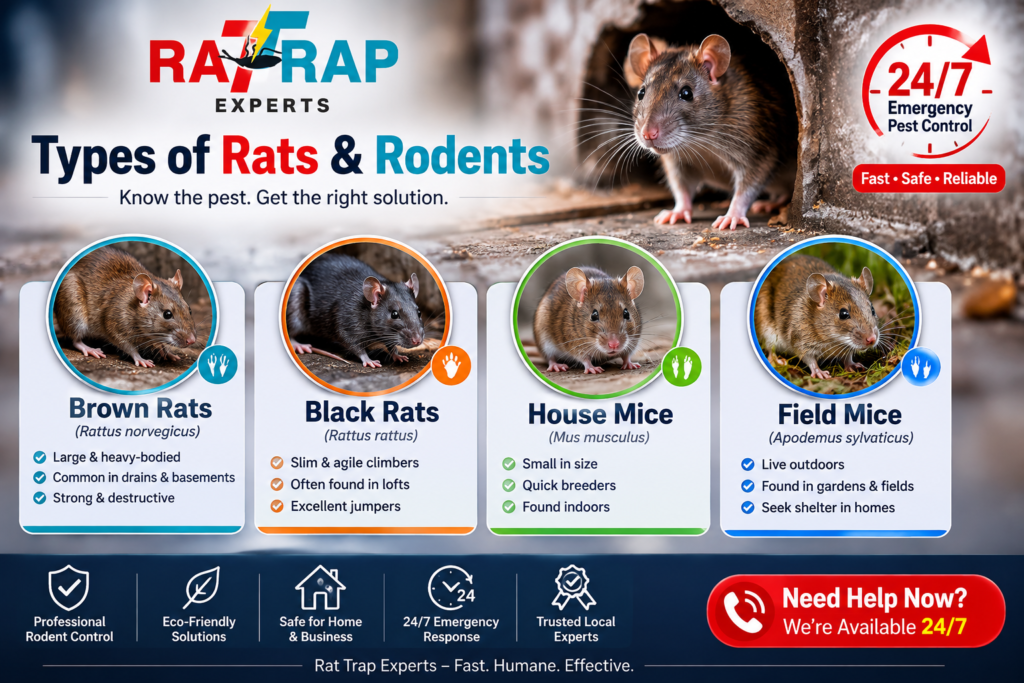 Type for rats | Rodent Control in Islington by rat trap experts