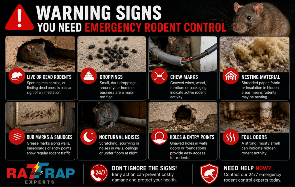 Warning Signs You Need Emergency Rodent Control service in Islington by rattrap experts, UK
