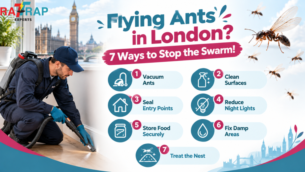 How to Stop Flying Ants in London by rat trap experts